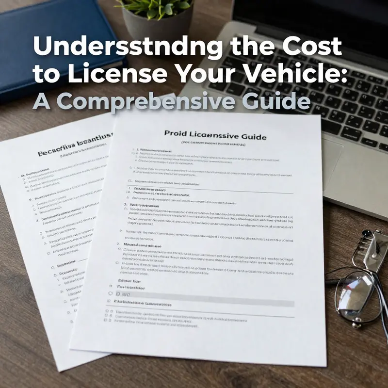 Calculating the costs associated with vehicle licensing must consider various underlying factors.