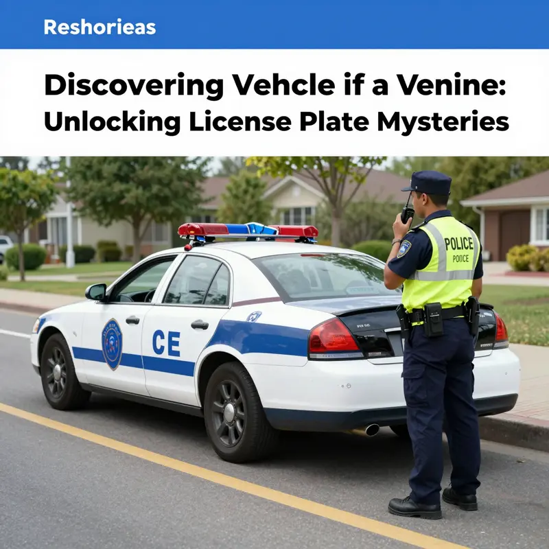 Police officers use official communication to trace vehicle ownership.