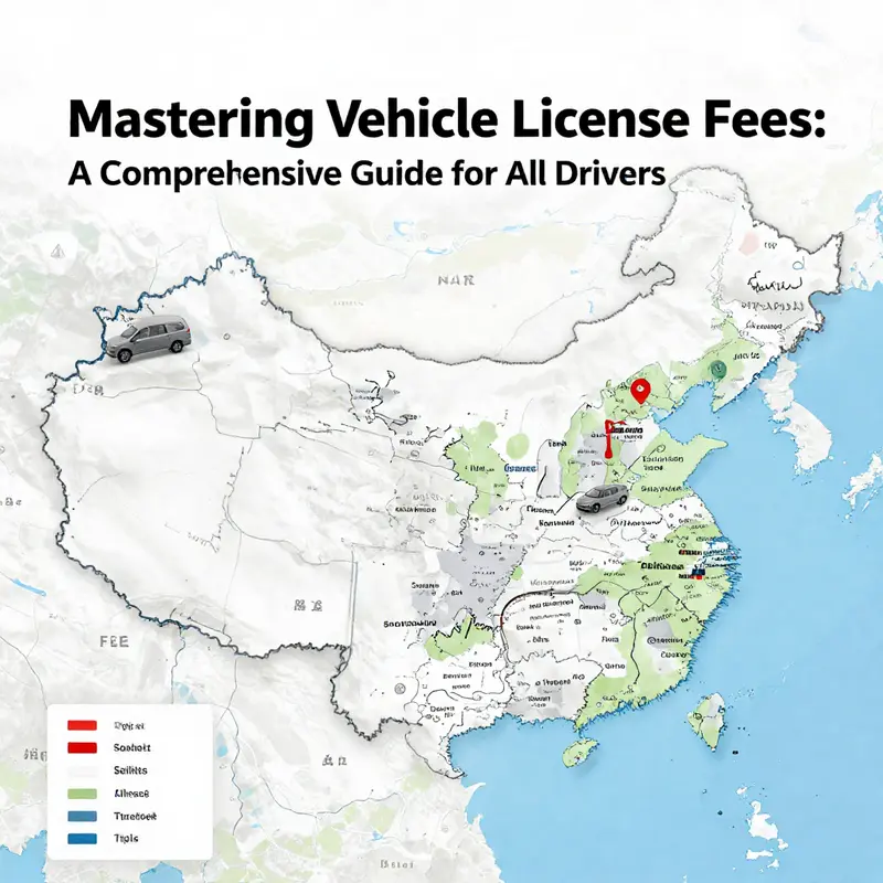 Visual representation of various vehicle categories with associated weight distinctions affecting license fees.