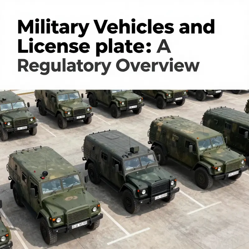An aerial image of a military installation featuring vehicles with military license plates, symbolizing regulated military logistics.