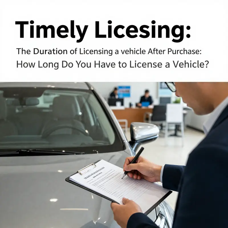 A new car purchase at a dealership illustrating the beginning of the licensing journey.