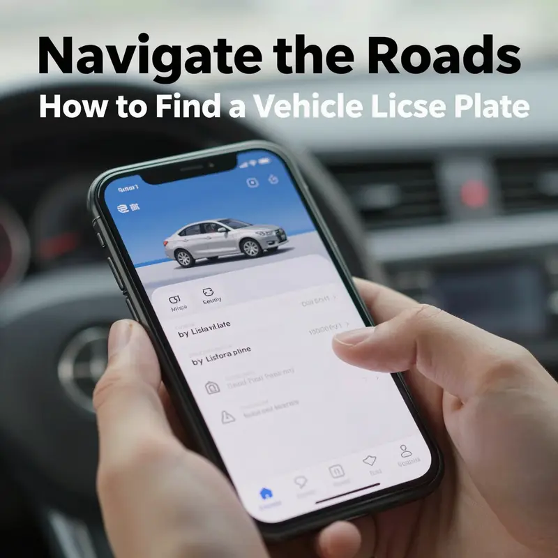 A user accessing official platforms for vehicle information via a mobile app.