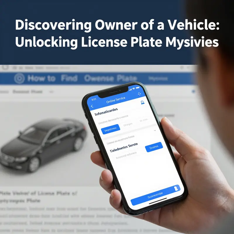 Police officers use official communication to trace vehicle ownership.