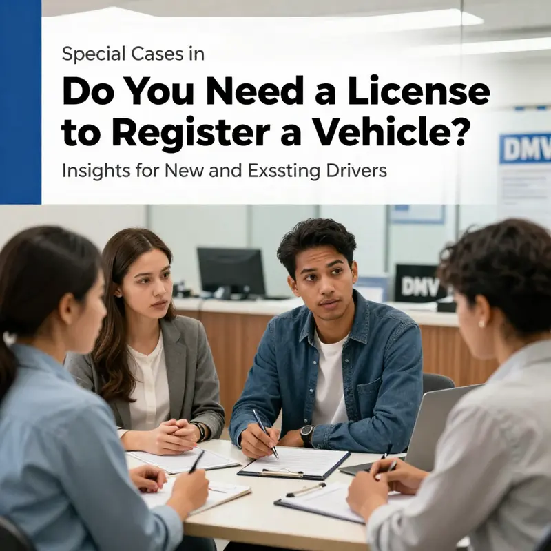 A driver’s license essential for vehicle registration alongside necessary documents.
