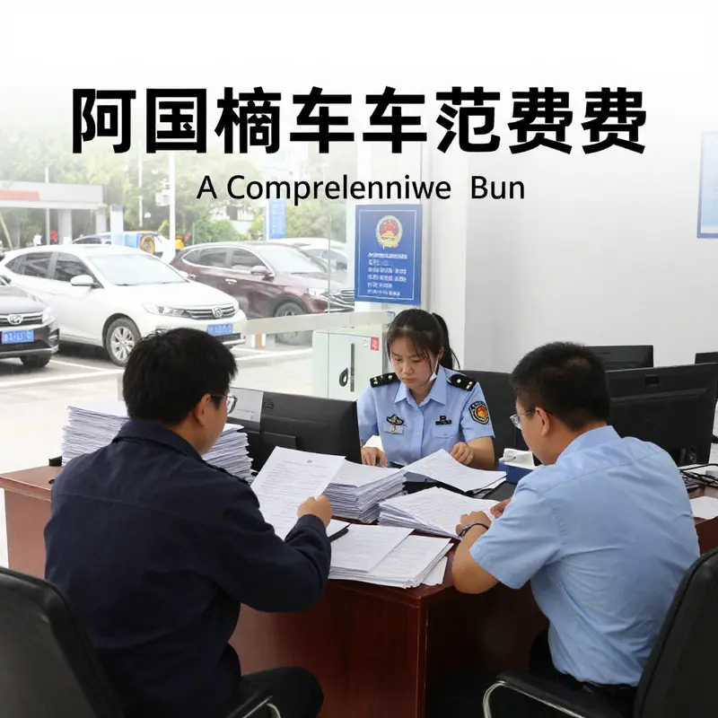 The process of obtaining a vehicle license for standard cars in a registration office.