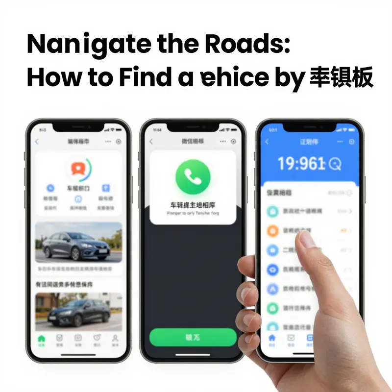 A user accessing official platforms for vehicle information via a mobile app.