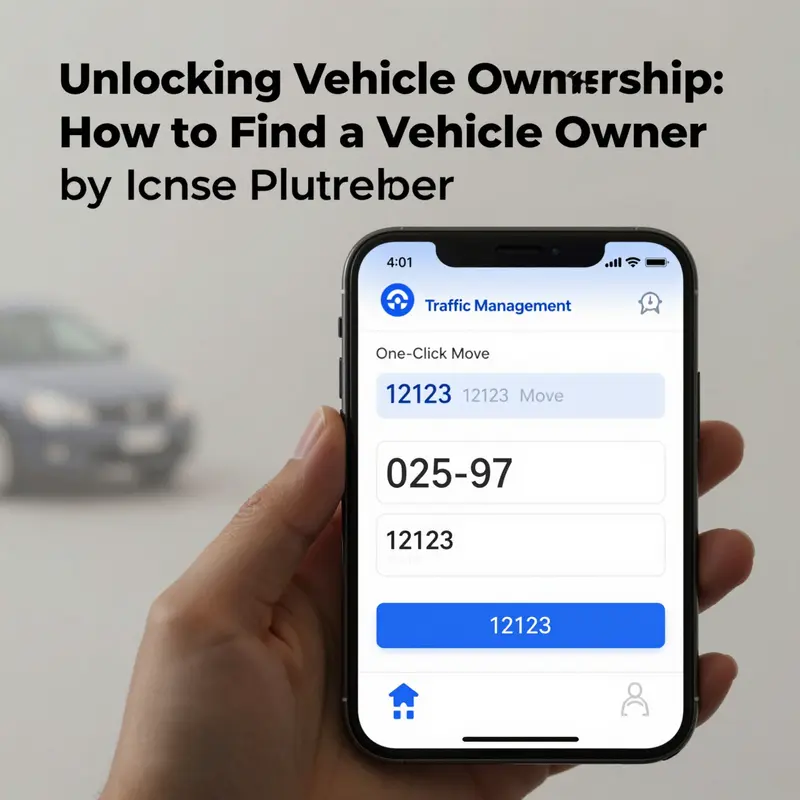 Screenshot of the Traffic Management 12123 app, highlighting the One-Click Move feature for reporting vehicle issues.