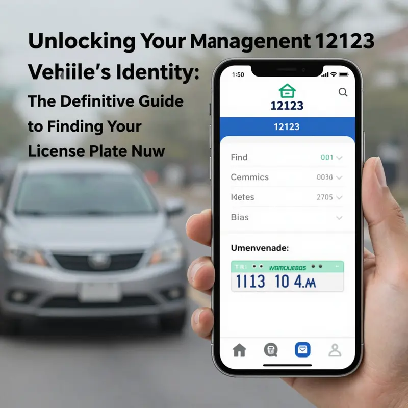 The interface of the Traffic Management 12123 app showing detailed vehicle information.