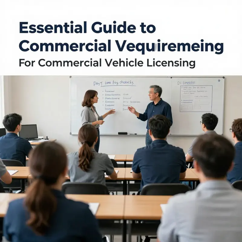 Instructive session on commercial vehicle licensing requirements for new drivers.