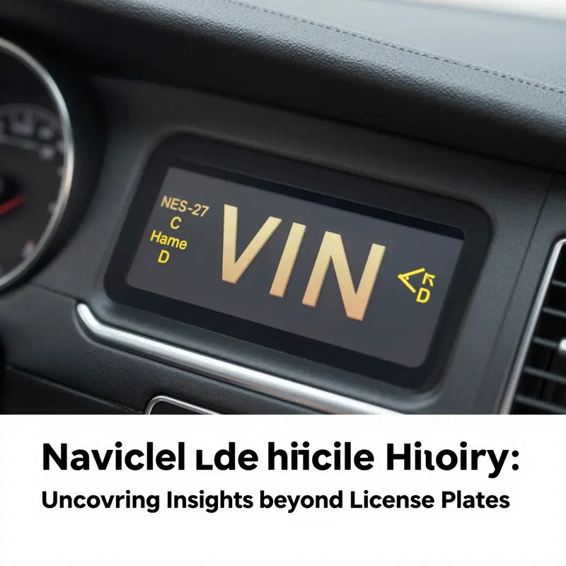 Understanding the limitations of checking vehicle history with just a license plate.