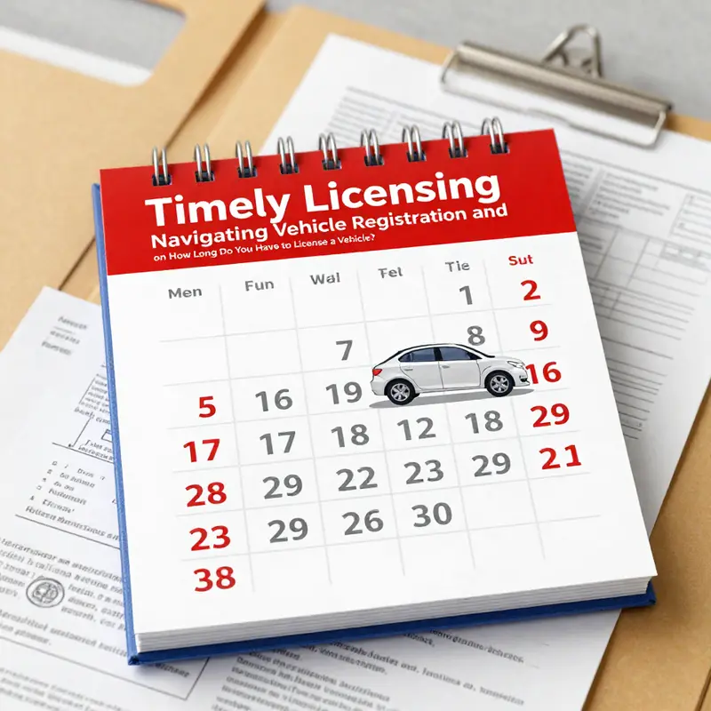 A new car purchase at a dealership illustrating the beginning of the licensing journey.