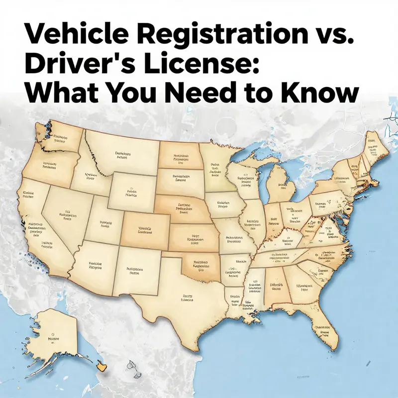 Examining the name alignment between vehicle registration and driver’s license.