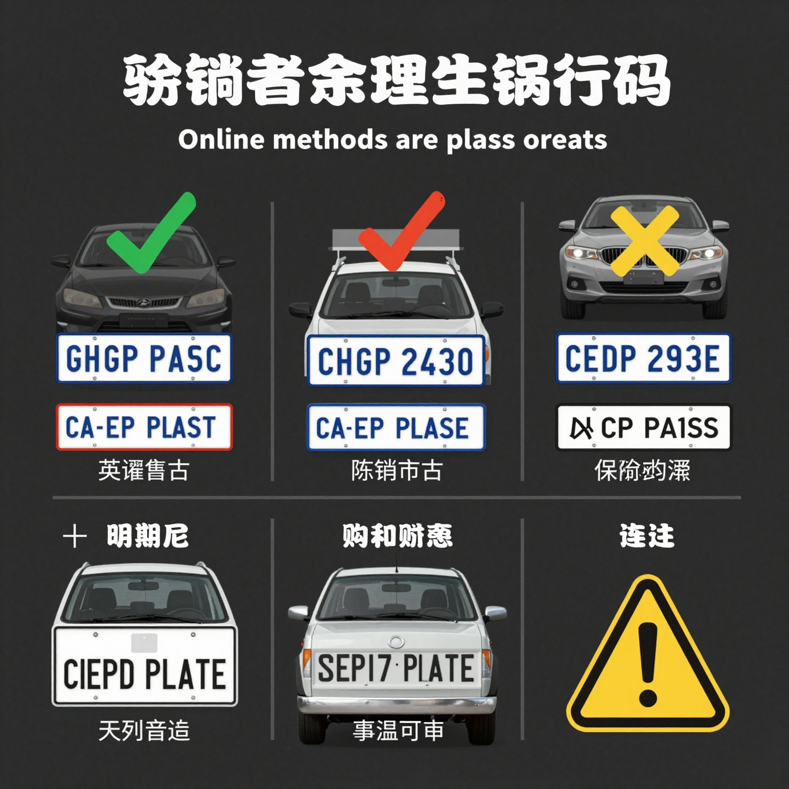 Infographic on Finding Vehicle License Plate Numbers