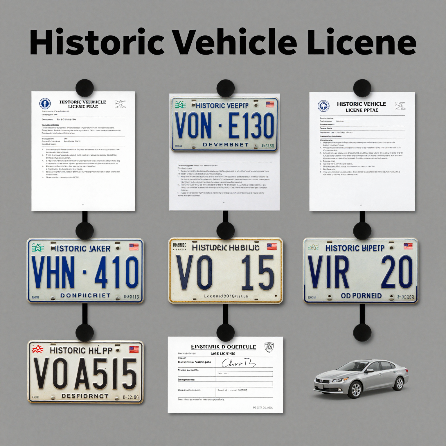 Historic Vehicle License Plate Application Process