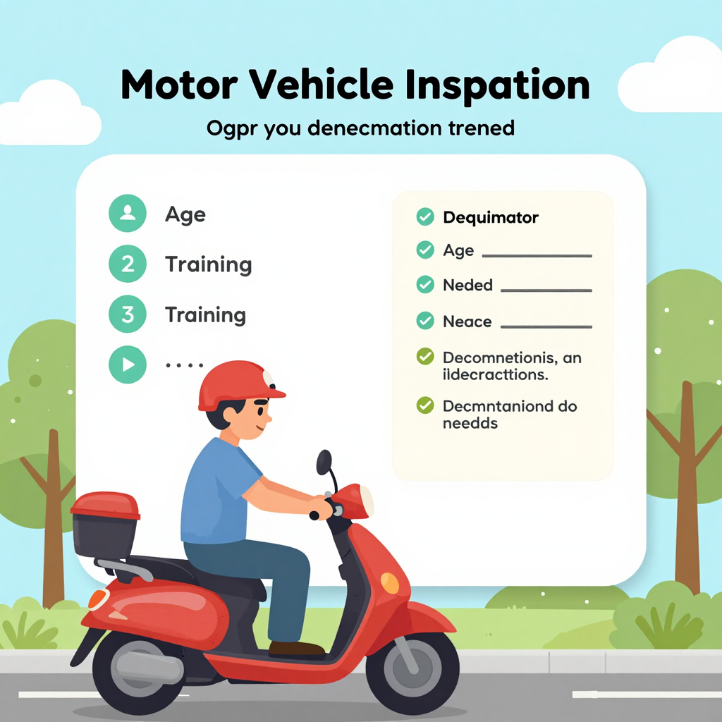 Requirements to obtain a motor vehicle inspection license