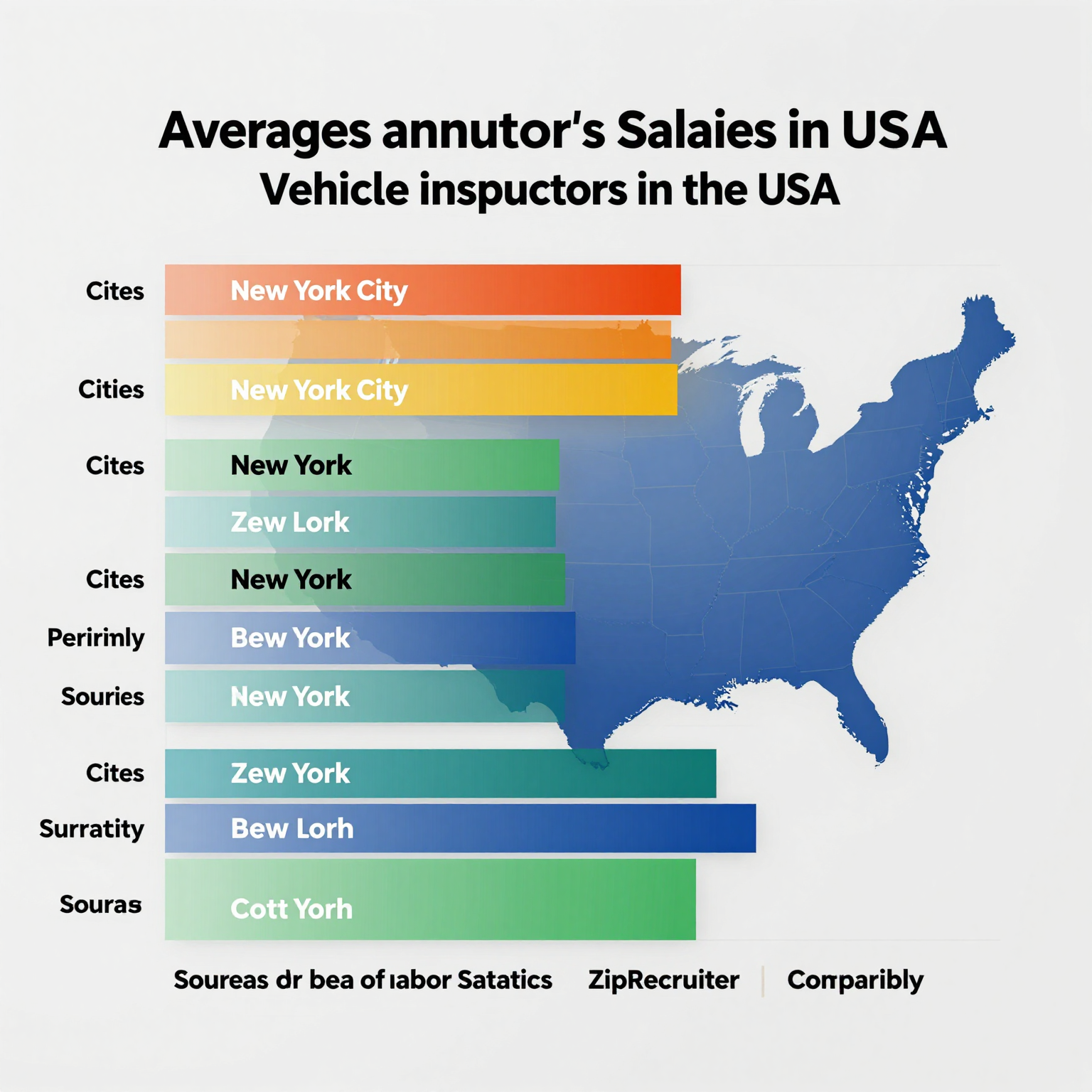 Average Annual Salaries for Vehicle Inspectors