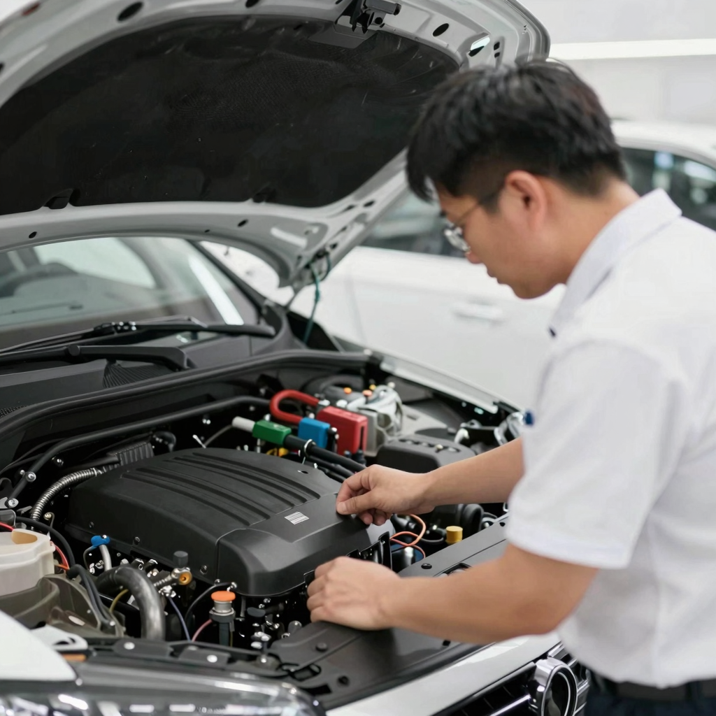 Vehicle Inspection in Progress