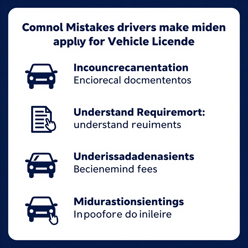 Common Mistakes in Vehicle Licensing