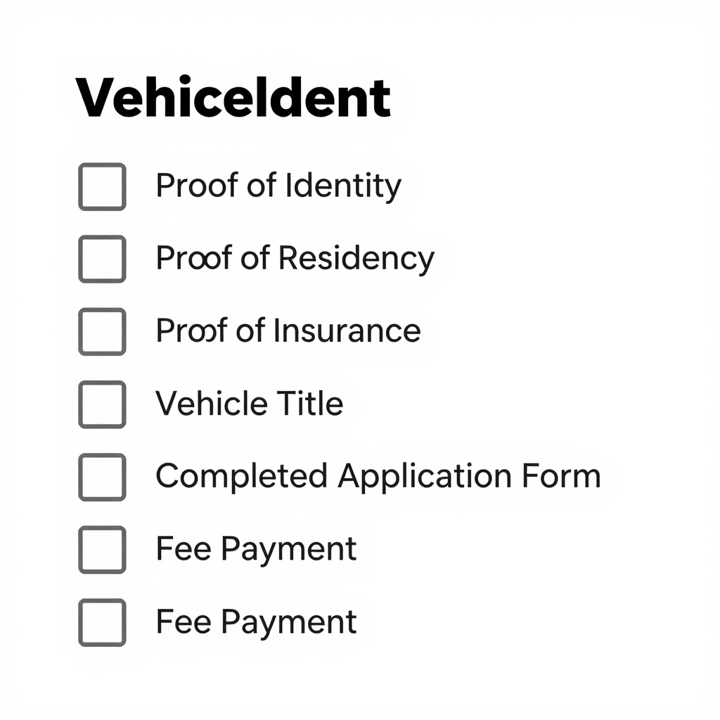 Vehicle Licensing Checklist