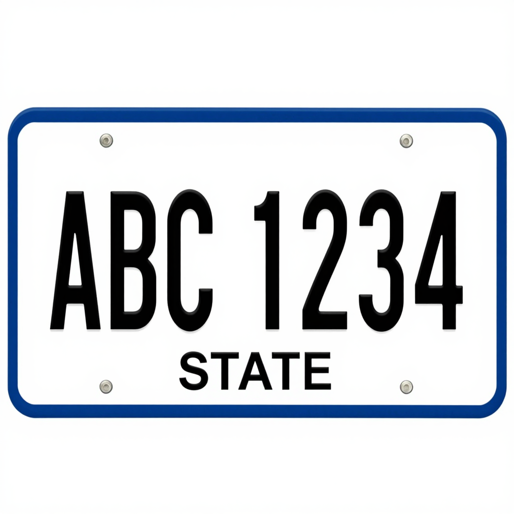 Generic License Plate