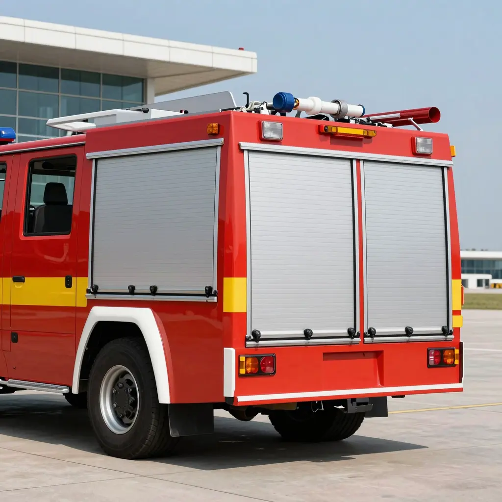 Modern Airport Fire Truck