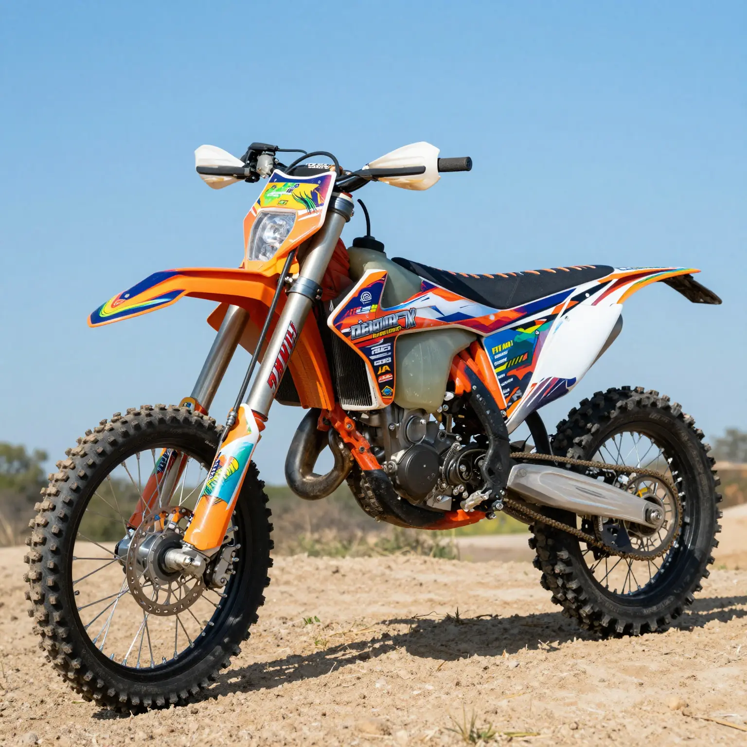Dirt Bike with Custom Graphics