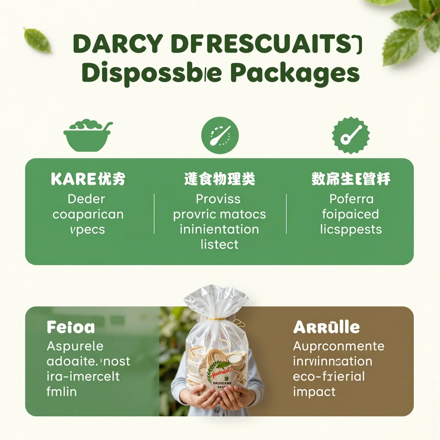Eco-Friendly Disposable Packaging Infographic